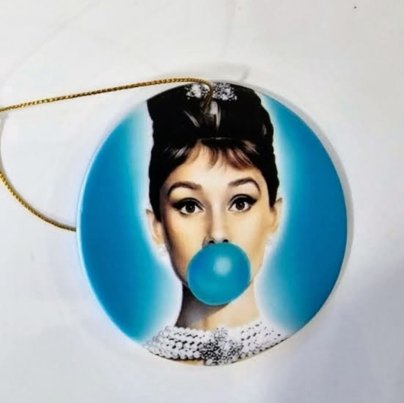 Audrey Hepburn Bubble inspired ceramic ornaments - Picture 2 of 4